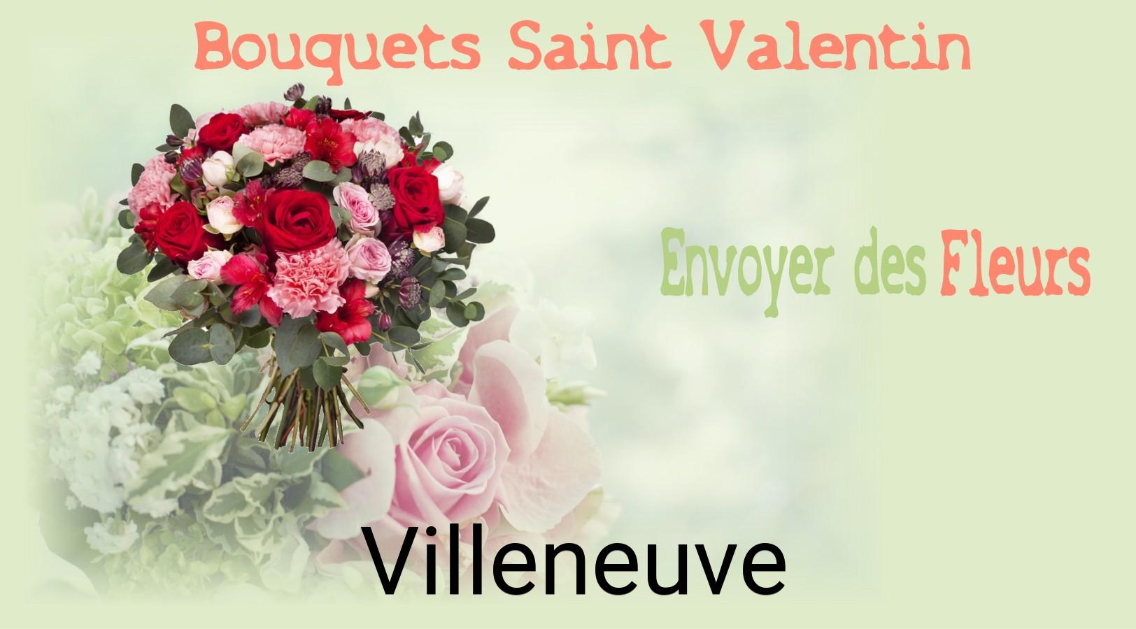 Roses de Saint-Valentin livrées à Villeneuve